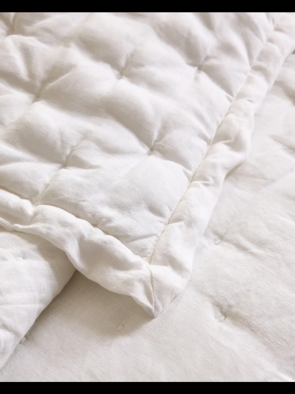 Quince European Linen Dream Quilt - King/Cal King - White